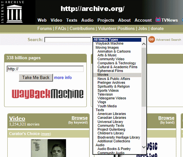 Rendez-vous sur le site Archive.org pour trouver des films gratuits